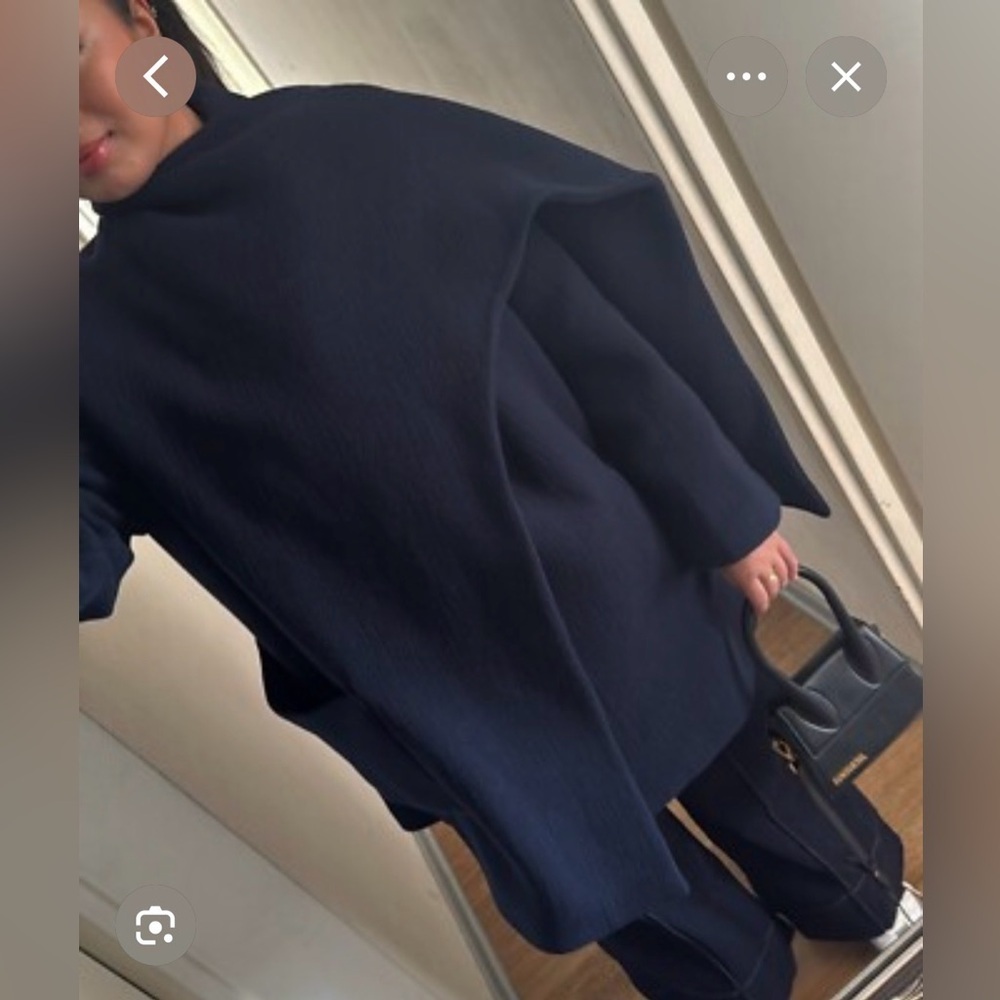 🔥🔥Zara navy blue wool coat - Picture 7 of 7